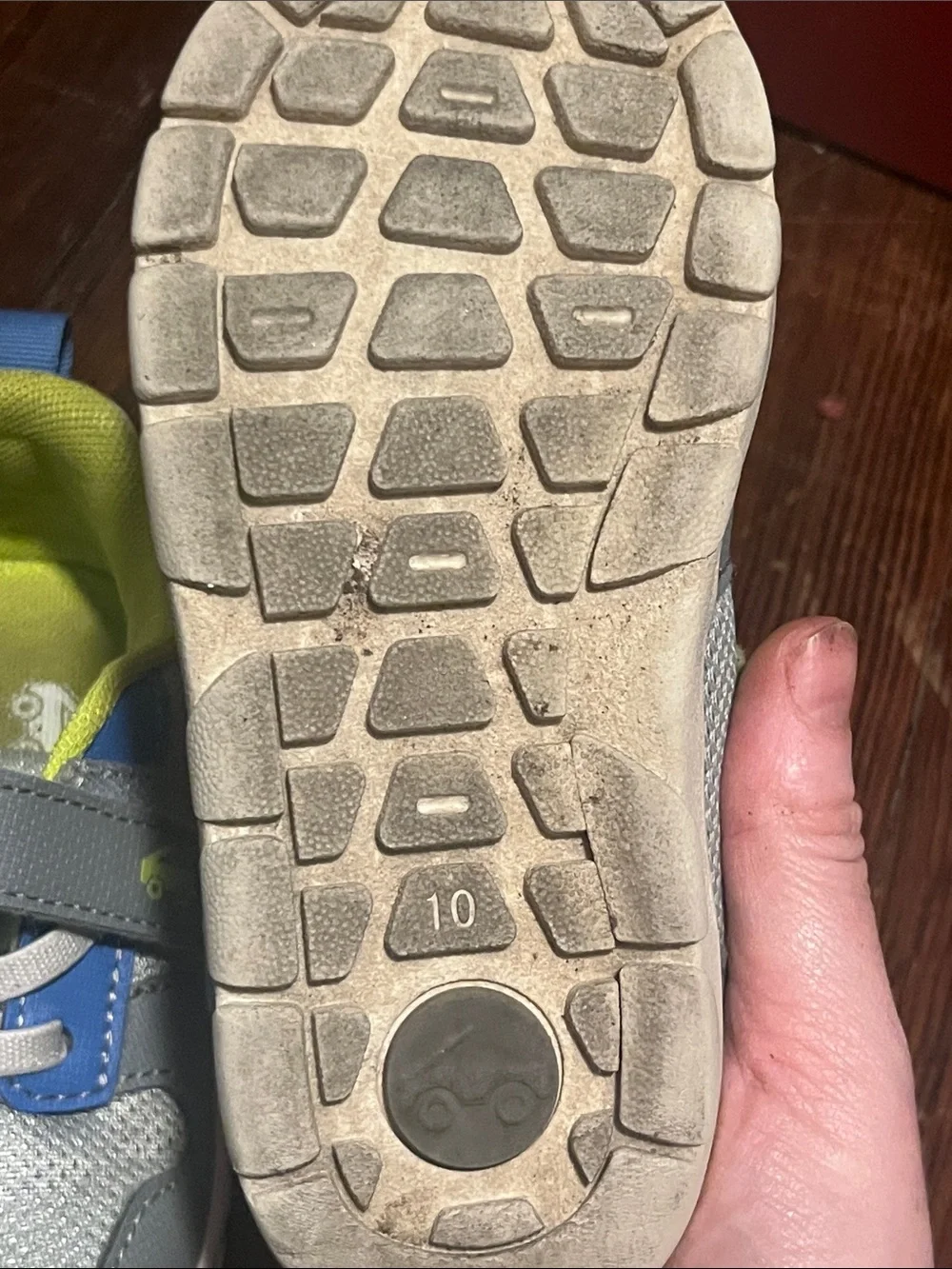 See Kai Run Gray, Blue and Lime Kids Sneakers